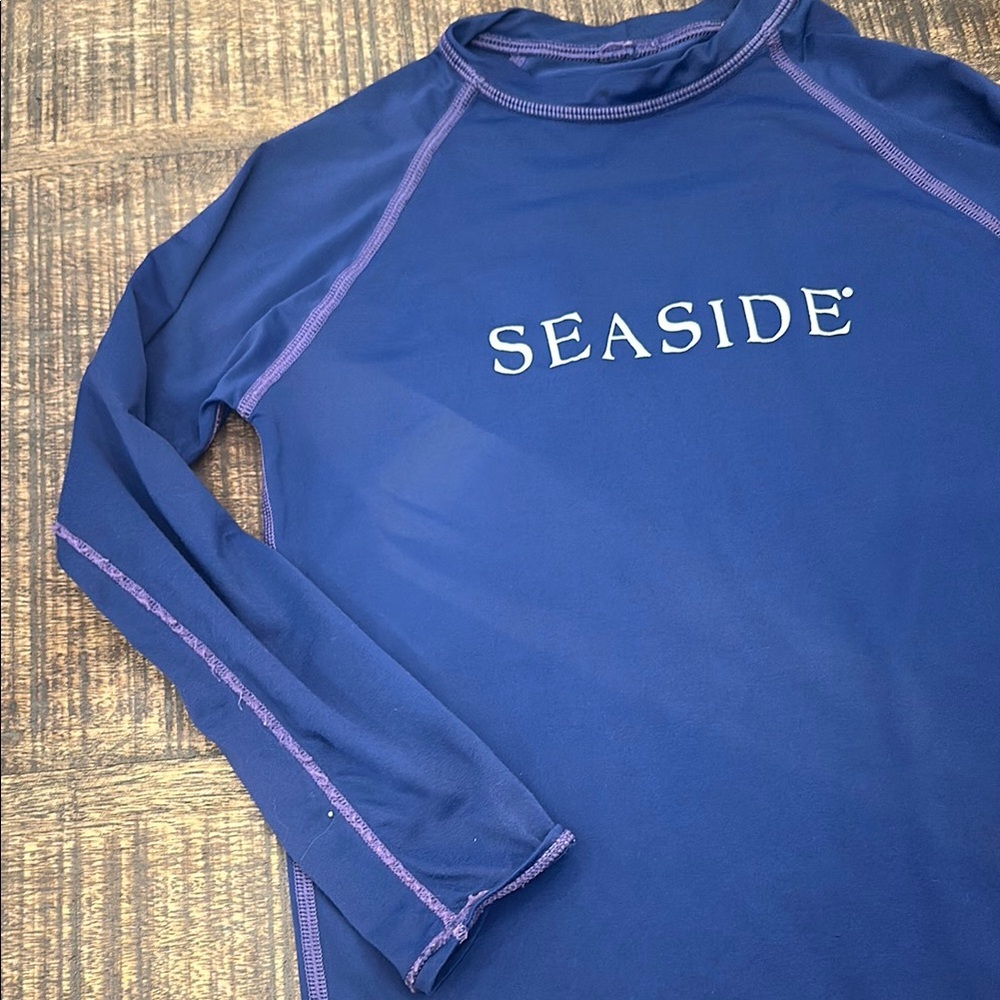 Kids Blue Seaside Rashguard - Picture 3 of 7